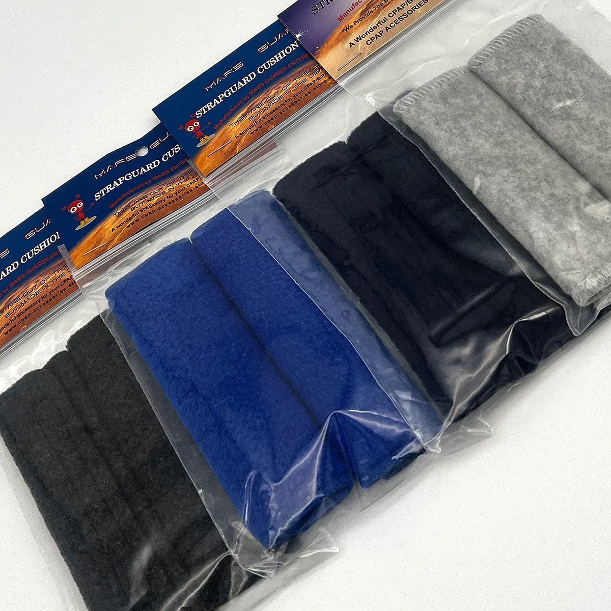 StrapGuard Fleece Strap Covers for CPAP/BiPAP Masks & Headgear (1 Pair)