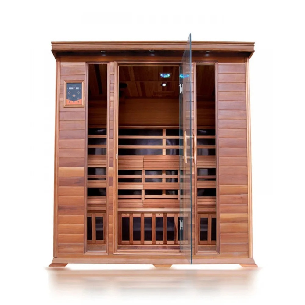 SunRay 4 Person Cedar Sauna w/Carbon Heaters - HL400K Sequioa