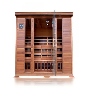 SunRay 4 Person Cedar Sauna w/Carbon Heaters - HL400K Sequioa