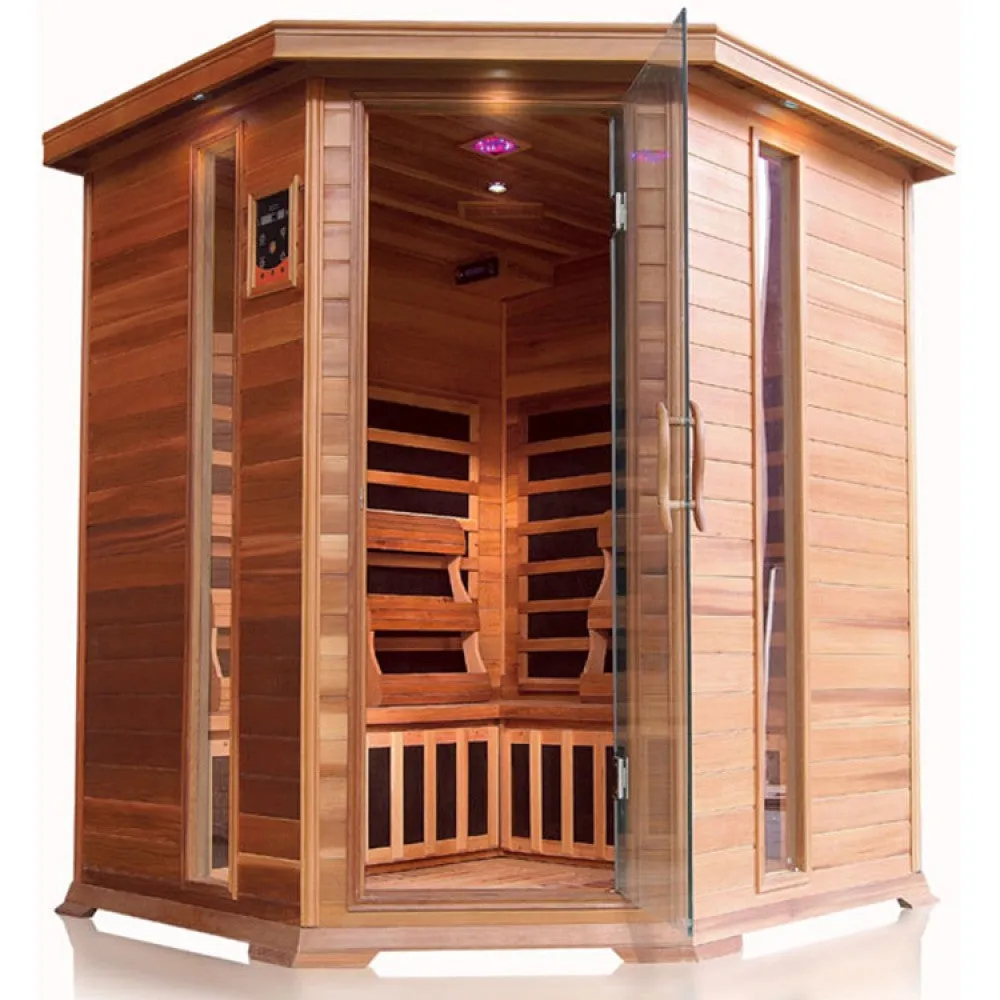 SunRay Bristol Bay 4-Person Cedar Infrared Sauna - HL400KC