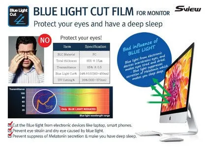 SVIEW SPFAG2-24W 抗藍光螢幕防窺片 (520x326mm) Sview Privacy Screen Filter with Blue light cut for 24" Monitors (16 : 10)