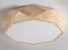TEVA Octagon Jewel LED Ceiling Lamp in Wood with Safety Mark LED Driver