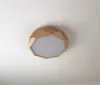 TEVA Octagon Jewel LED Ceiling Lamp in Wood with Safety Mark LED Driver