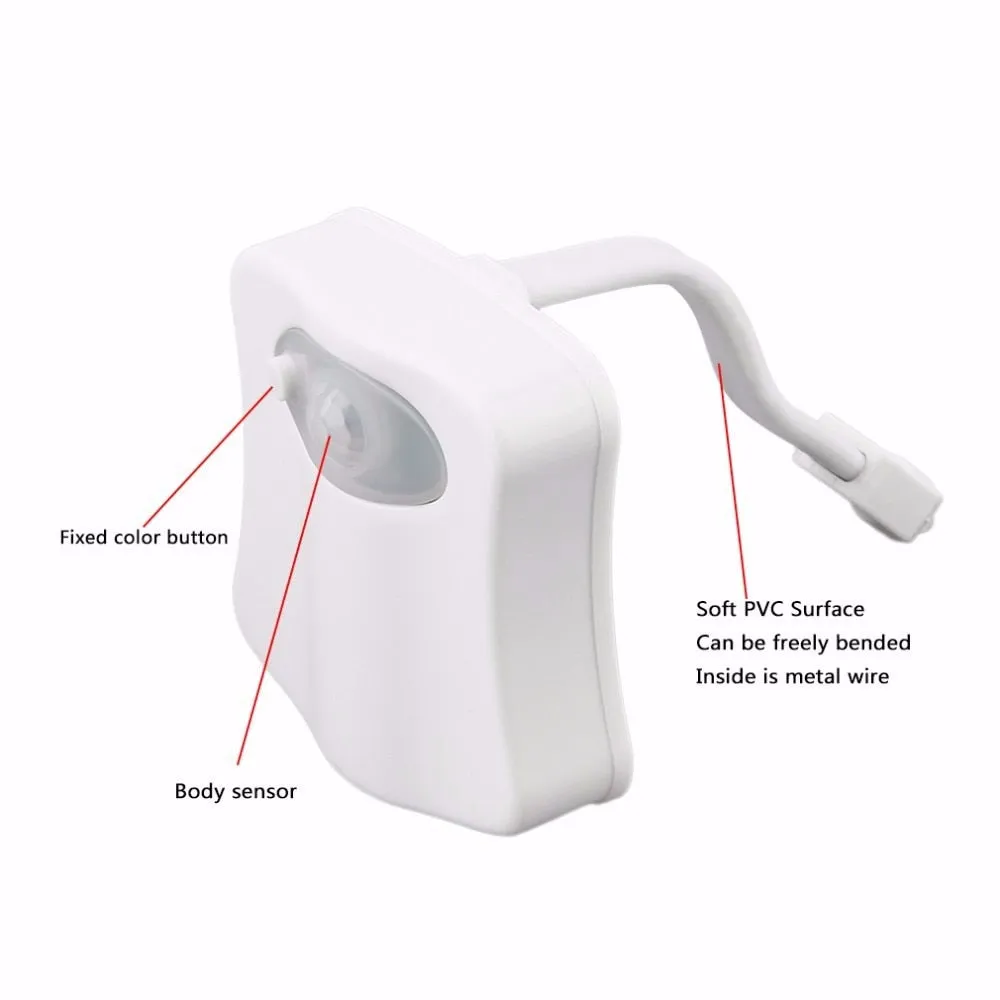 Toilet Multicolor Motion Sensor LED Night Light