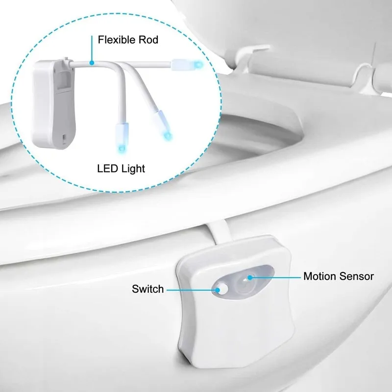 Toilet Multicolor Motion Sensor LED Night Light