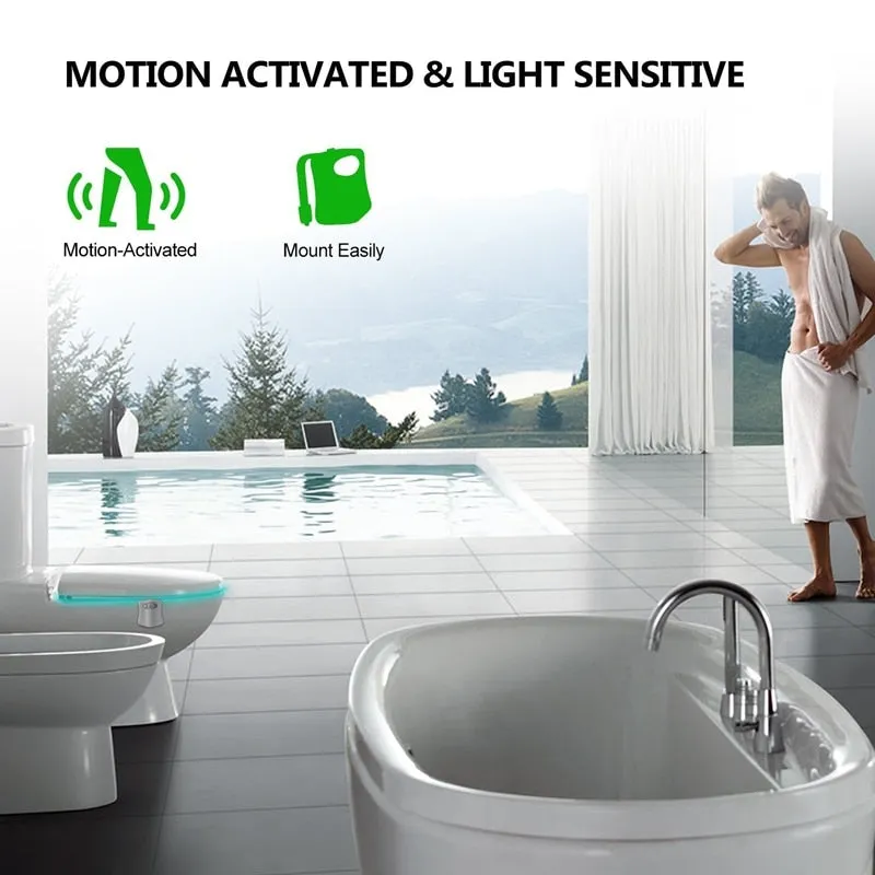 Toilet Multicolor Motion Sensor LED Night Light