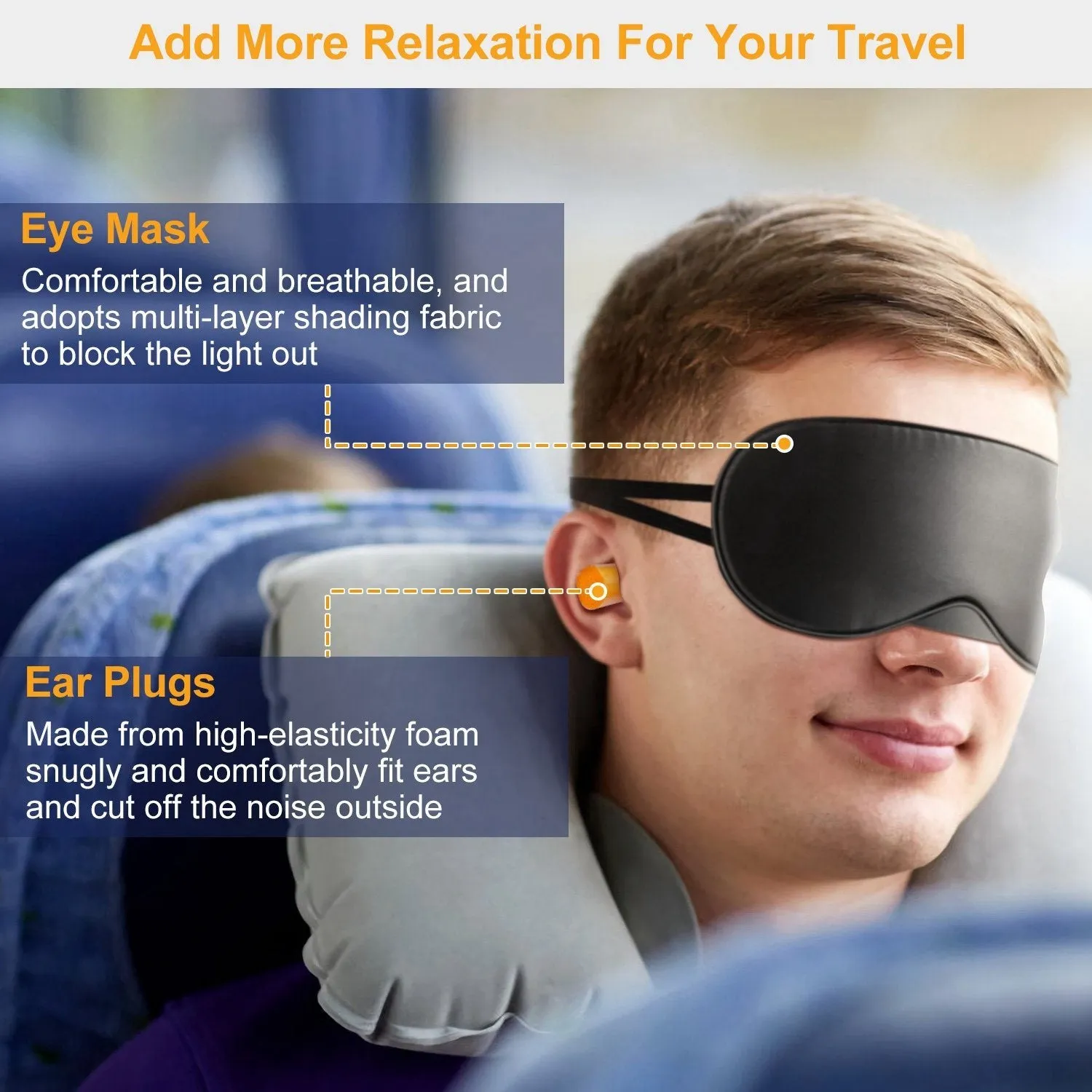 Travel Pillow Inflatable U Shape Neck Pillow