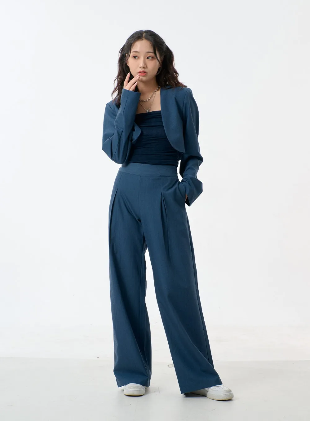 Tube Top And Two Piece Suit Set BJ326