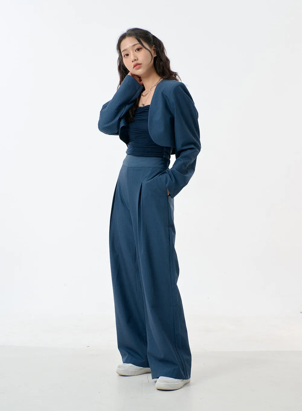Tube Top And Two Piece Suit Set BJ326