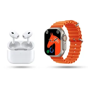 Ultra 2 Smart watch with earbuds 8 1 – Waterproof Smart Watch for Men and Women