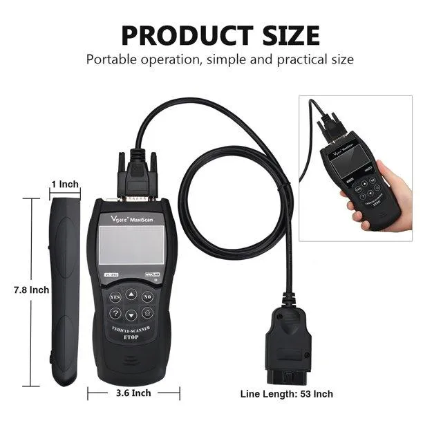 Universal Car Fault Reader Code Scanner Diagnostic Tool OBD 2 SCAN Reset Tool