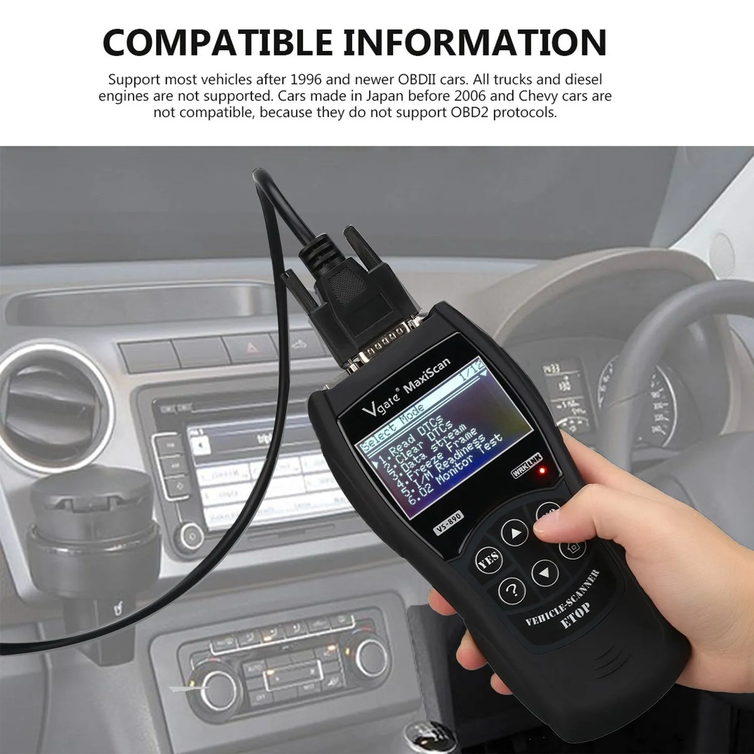 Universal Car Fault Reader Code Scanner Diagnostic Tool OBD 2 SCAN Reset Tool