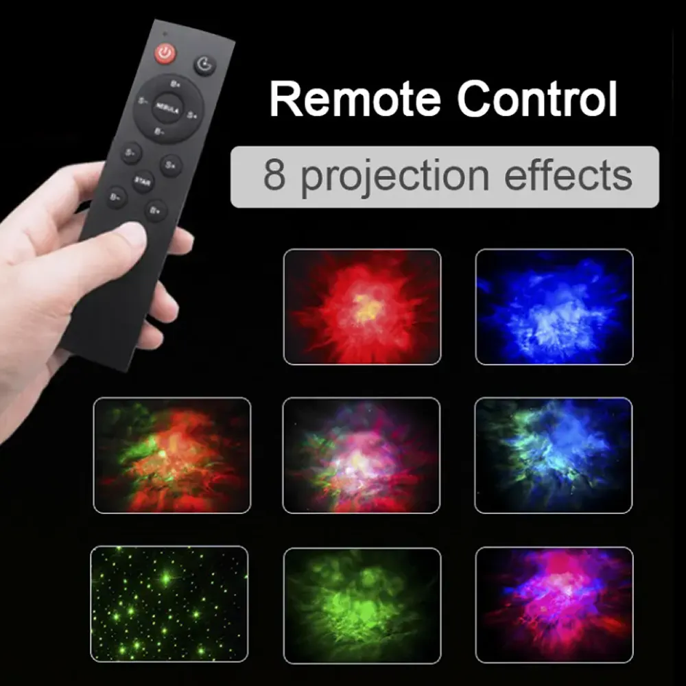 Various Nebula Effects Astronaut Projector Night Light