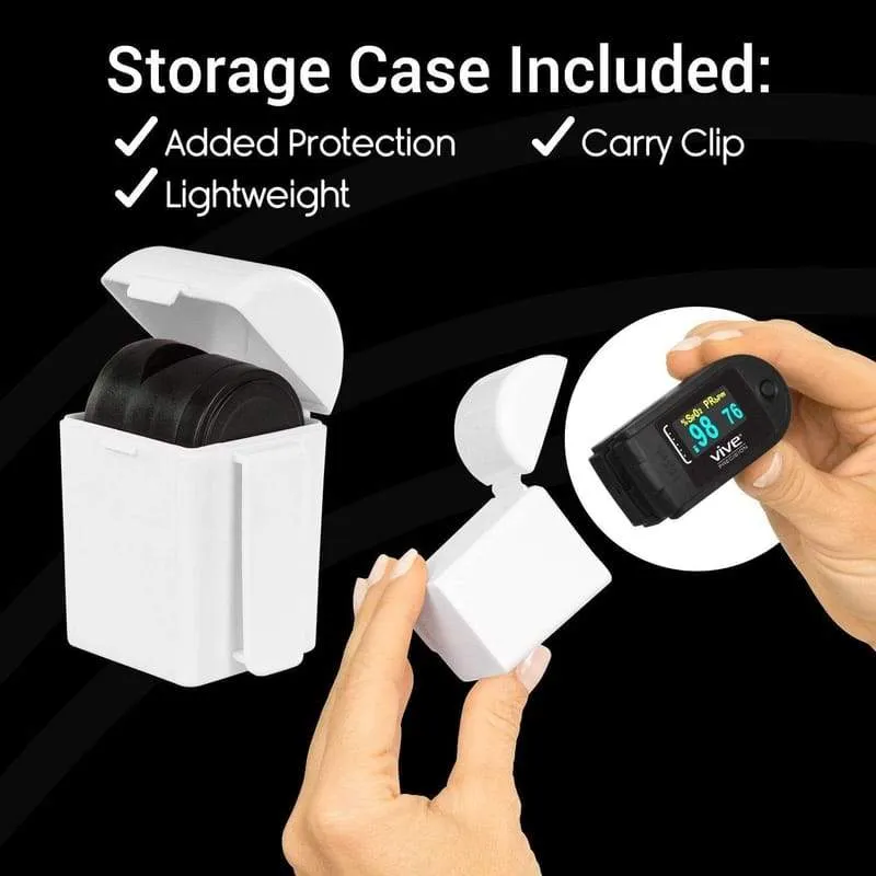 Vive Health Pulse Oximeter Compatible with Smart Devices