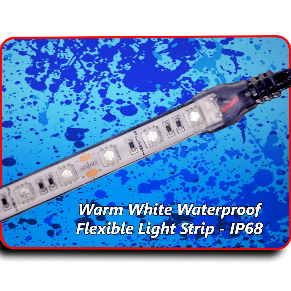 Waterproof Flexible Light Strip - IP68 - 12V - 3000K Warm White