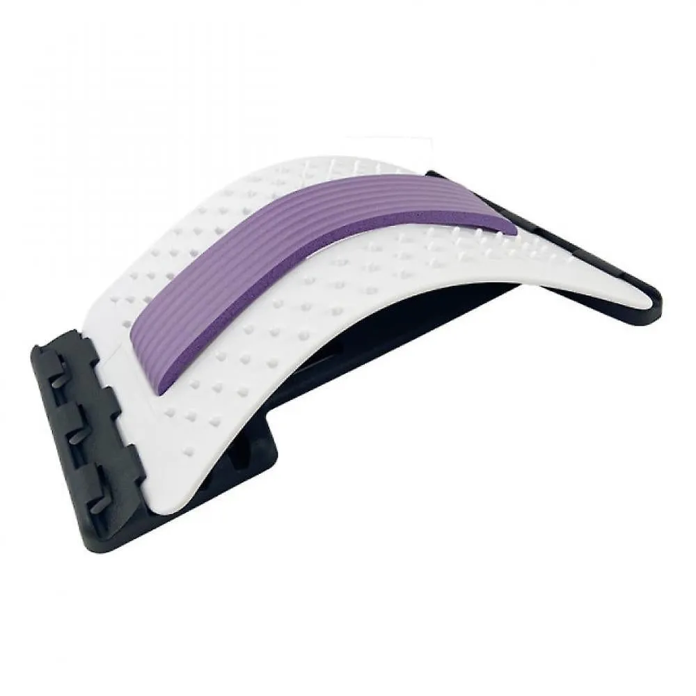 White-Purple Back Massager Stretcher Equipment Massage Tools Massageador Magic Stretch Fitness Lumbar Support Relaxation Spine Pain Relief