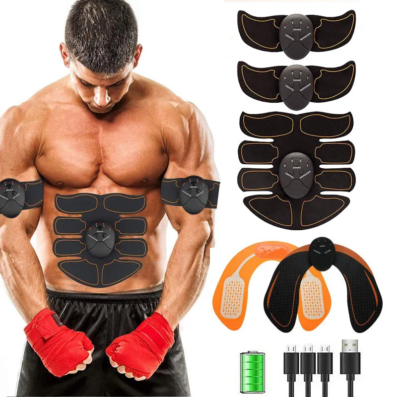 Wireless EMS Muscle Stimulator Toner ABS Abdomen Arm Leg Hip Trainer Weight Loss Fitness Shaping Massager
