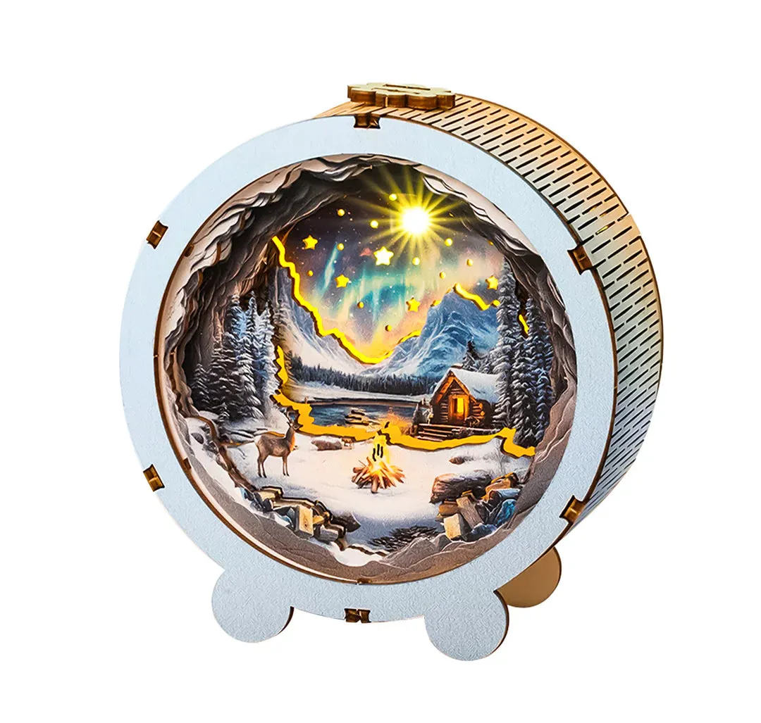 Woodbests - Aurora World Kit - 3D Wooden Puzzle Night Light (Pre-Order)