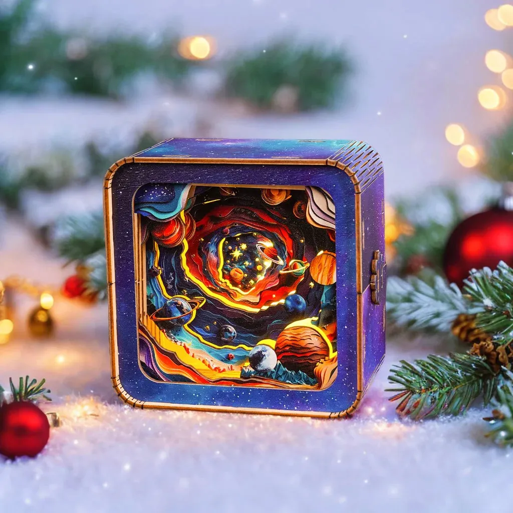 Woodbests - Cosmic Odyssey Kit - 3D Wooden Puzzle Night Light (Pre-Order)