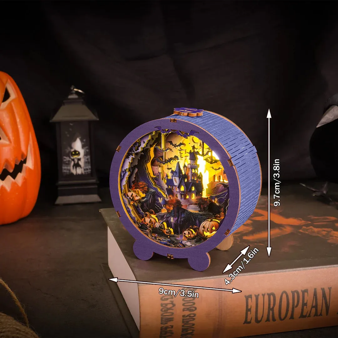 Woodbests - Halloween Castle Kit - 3D Wooden Puzzle Night Light