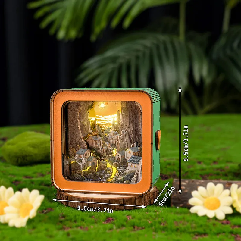 Woodbests - Valley Village Kit - 3D Wooden Puzzle Night Light (Pre-Order)
