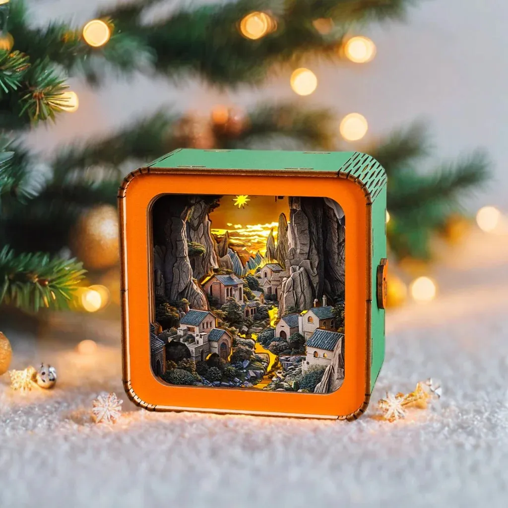 Woodbests - Valley Village Kit - 3D Wooden Puzzle Night Light (Pre-Order)