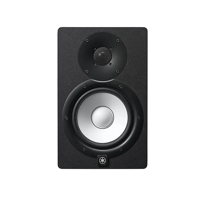 Yamaha HS8 8" 120W 2-Way Bass Reflex Powered Studio Monitor Passive Speaker with Bi-Amplified Nearfield Monitoring, XLR 3 Pin and 3.5mm TRS AUX Inputs and Room and High Trim Controls for Audio Production and Recording (Black, White)