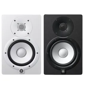 Yamaha HS8 8" 120W 2-Way Bass Reflex Powered Studio Monitor Passive Speaker with Bi-Amplified Nearfield Monitoring, XLR 3 Pin and 3.5mm TRS AUX Inputs and Room and High Trim Controls for Audio Production and Recording (Black, White)