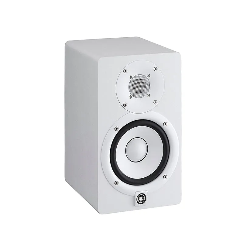 Yamaha HS8 8" 120W 2-Way Bass Reflex Powered Studio Monitor Passive Speaker with Bi-Amplified Nearfield Monitoring, XLR 3 Pin and 3.5mm TRS AUX Inputs and Room and High Trim Controls for Audio Production and Recording (Black, White)
