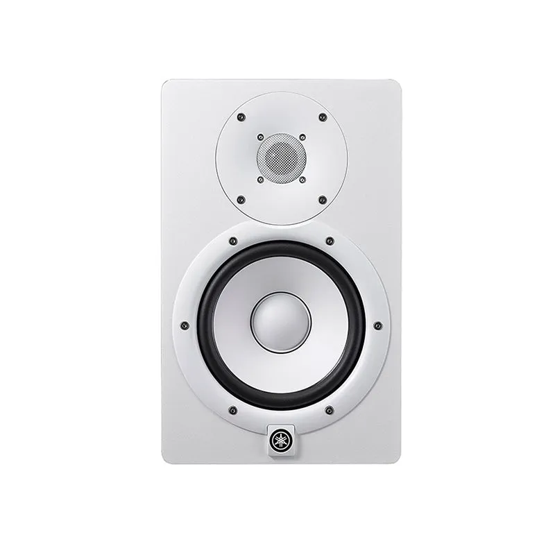 Yamaha HS8 8" 120W 2-Way Bass Reflex Powered Studio Monitor Passive Speaker with Bi-Amplified Nearfield Monitoring, XLR 3 Pin and 3.5mm TRS AUX Inputs and Room and High Trim Controls for Audio Production and Recording (Black, White)