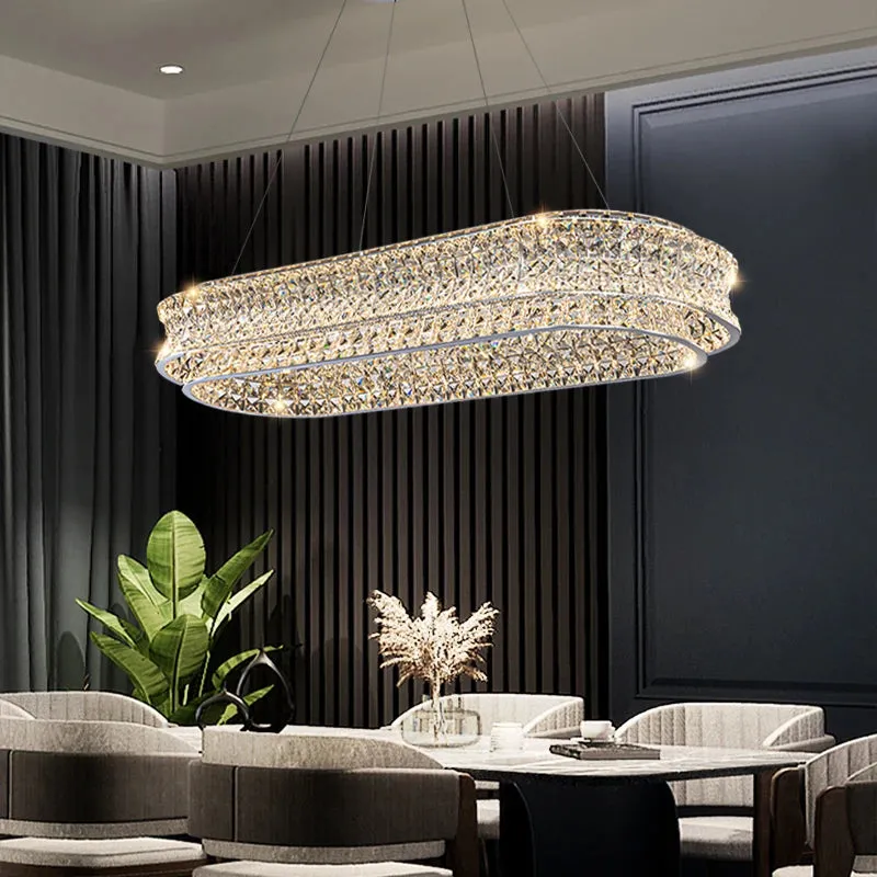 YLK Knani Creative Crystal Chandelier For Dining Room Luxury Home Decor Hanging Lamp