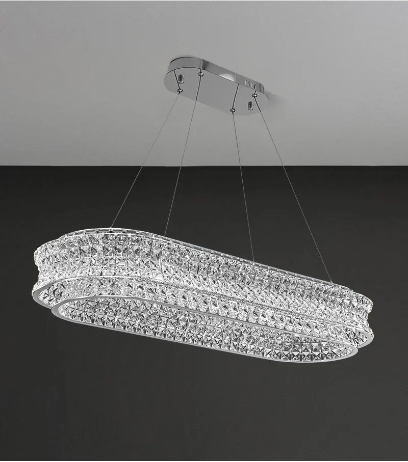 YLK Knani Creative Crystal Chandelier For Dining Room Luxury Home Decor Hanging Lamp