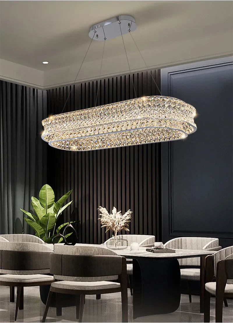 YLK Knani Creative Crystal Chandelier For Dining Room Luxury Home Decor Hanging Lamp