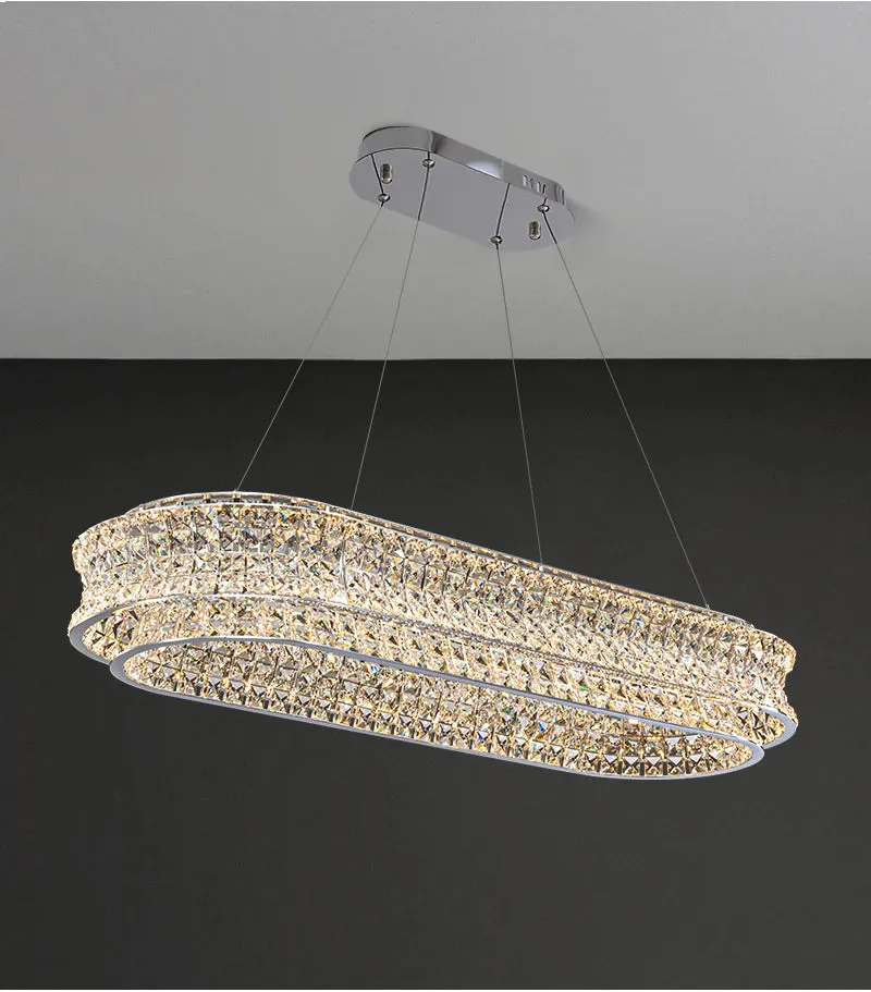 YLK Knani Creative Crystal Chandelier For Dining Room Luxury Home Decor Hanging Lamp