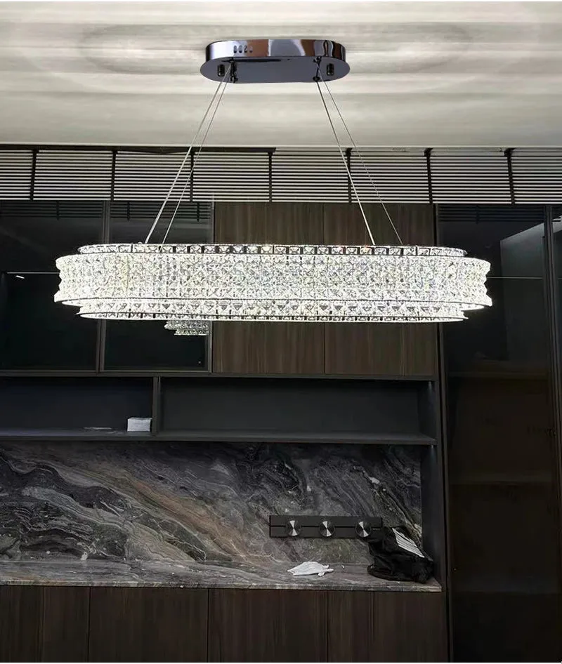 YLK Knani Creative Crystal Chandelier For Dining Room Luxury Home Decor Hanging Lamp