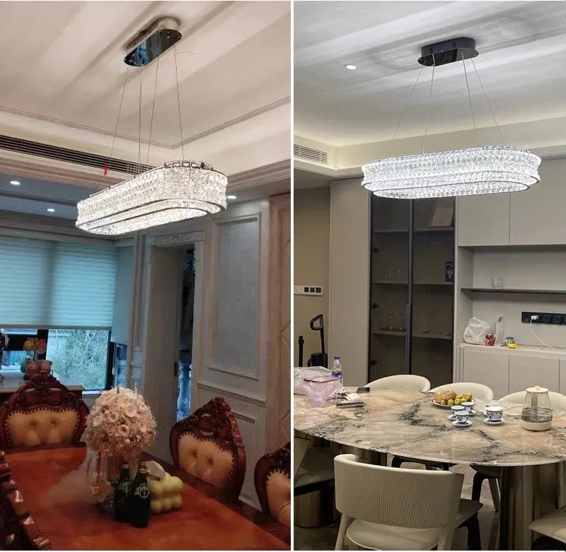 YLK Knani Creative Crystal Chandelier For Dining Room Luxury Home Decor Hanging Lamp